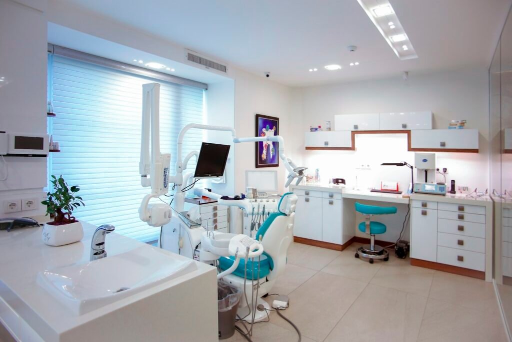 Modern dental clinic treatment room